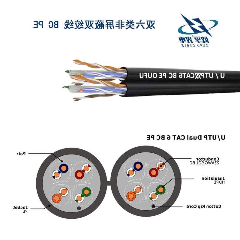 黄浦区U/UTP6类双4对非屏蔽室外电缆(23AWG)